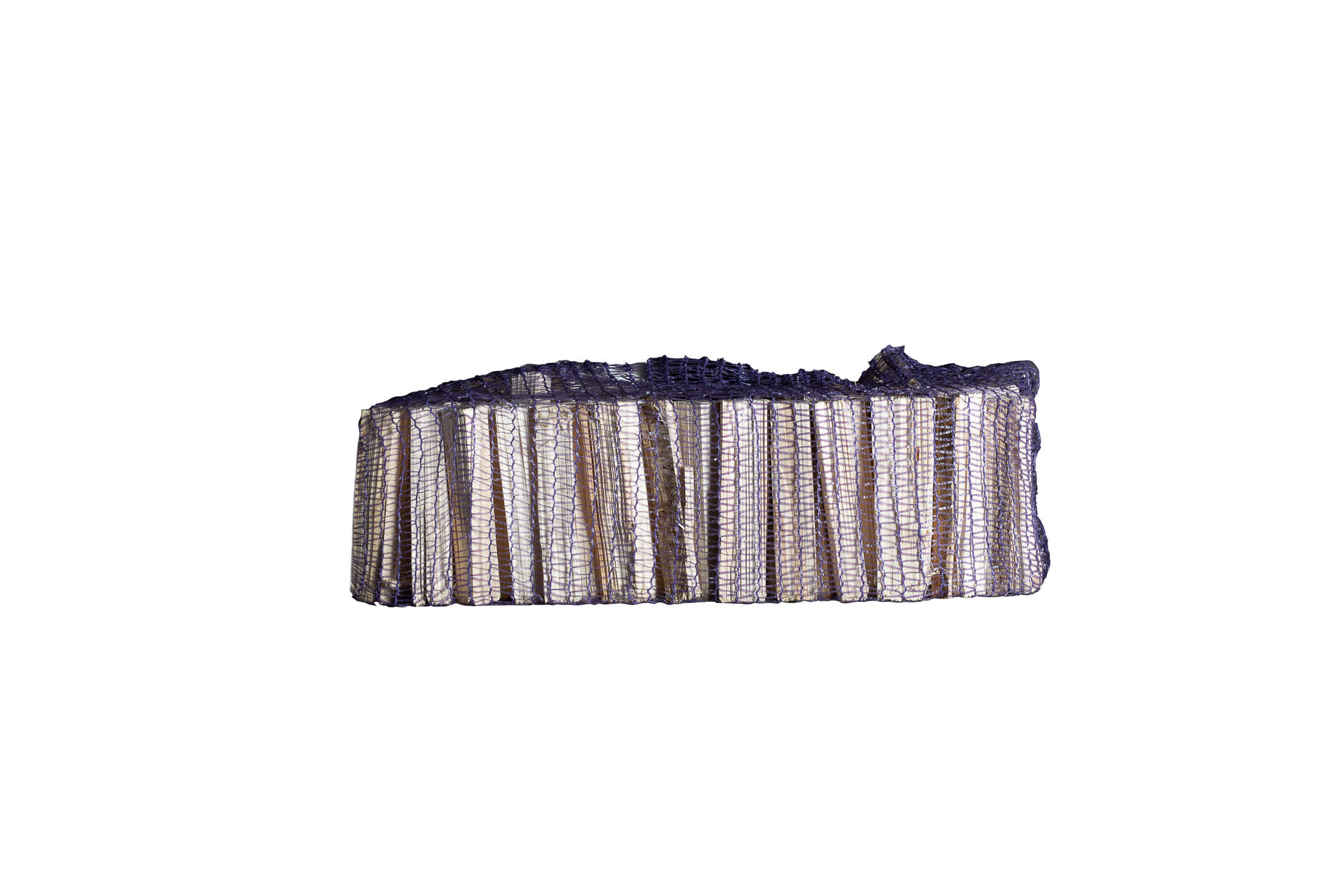 Firewood kindling in net bag