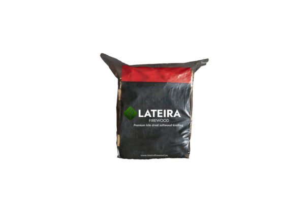 Firewood kindling in plastic bag